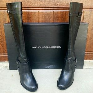 Gorgeous Black Leather Boots by French Connection